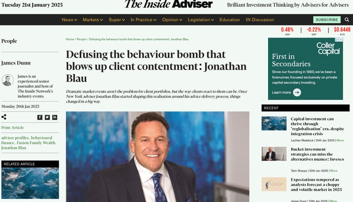 Jonathan is featured in The Inside Adviser